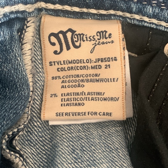 Miss Me boyfriend JEANS women’s DISTRESSED cropped capri 27 crops JPB5014 - Picture 10 of 10